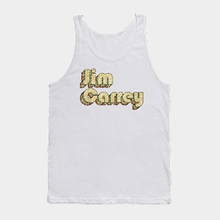 Jim Carrey // Vintage Rainbow Typography Style // 70s Tank Top